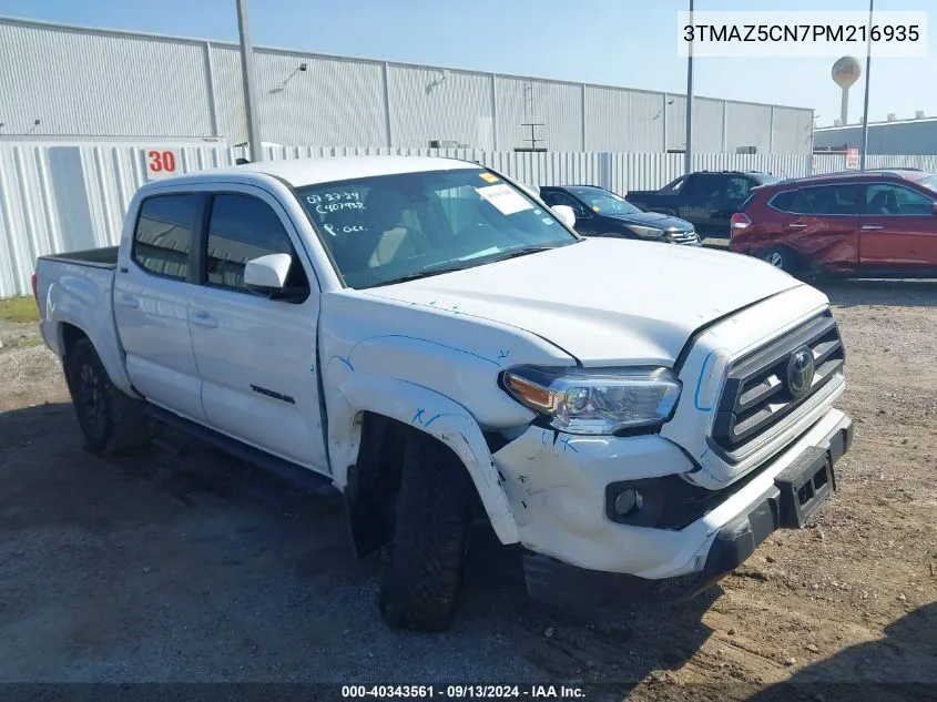 2023 Toyota Tacoma Double Cab/Sr5/Trd Sport/Trd Off Road VIN: 3TMAZ5CN7PM216935 Lot: 40343561