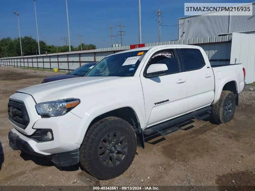 2023 Toyota Tacoma Double Cab/Sr5/Trd Sport/Trd Off Road VIN: 3TMAZ5CN7PM216935 Lot: 40343561