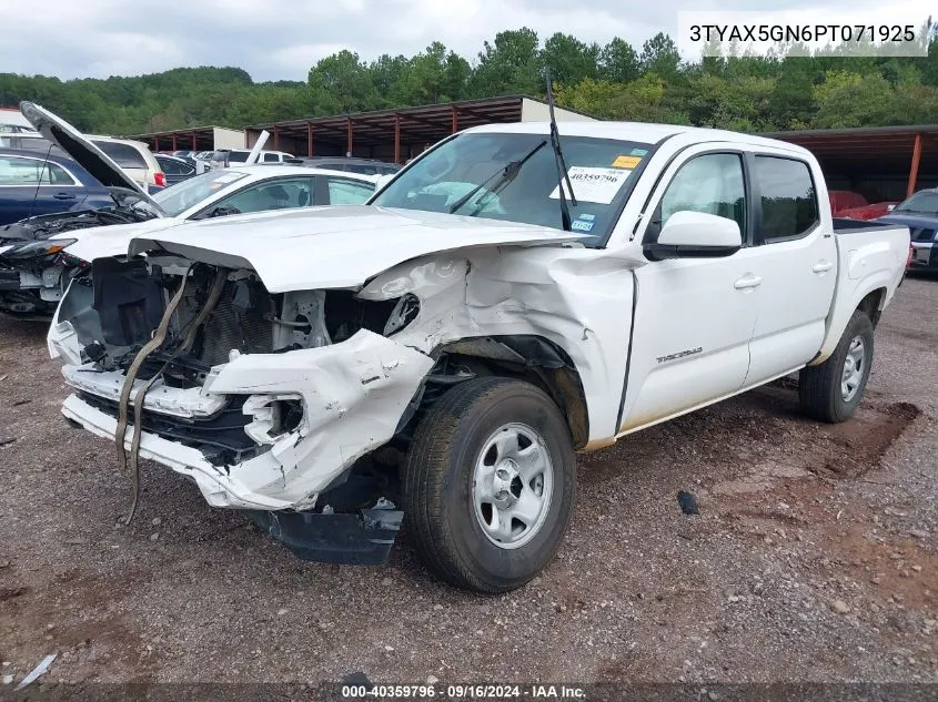 2023 Toyota Tacoma Sr5 VIN: 3TYAX5GN6PT071925 Lot: 40359796