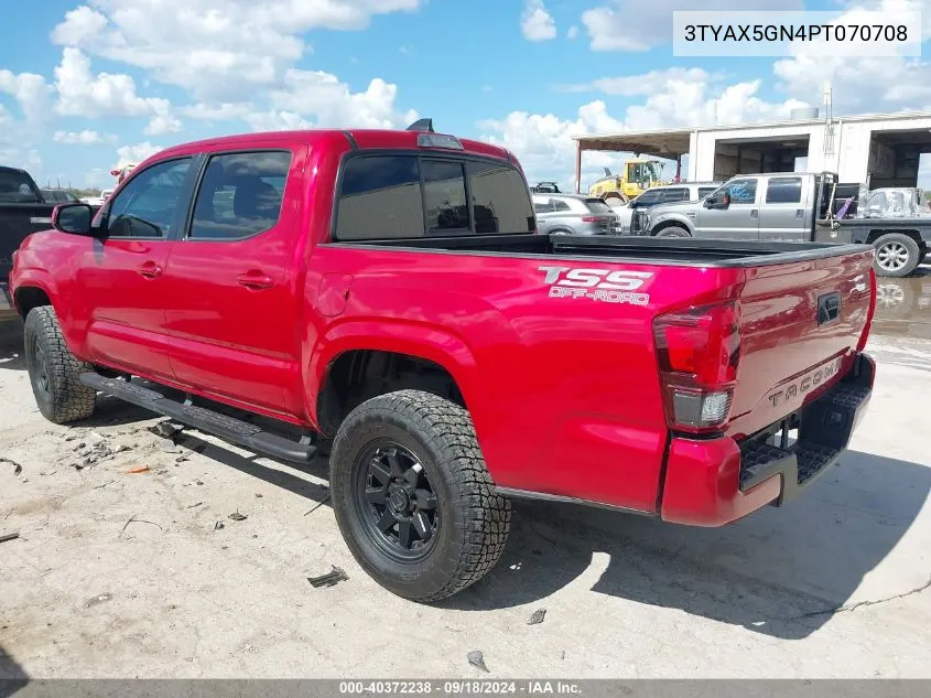 2023 Toyota Tacoma Sr VIN: 3TYAX5GN4PT070708 Lot: 40372238