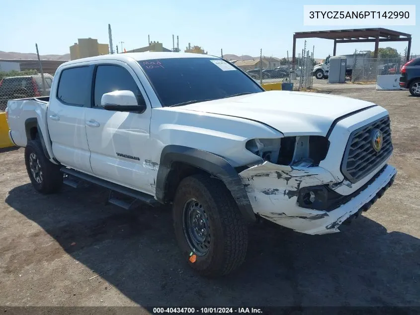 2023 Toyota Tacoma Trd Off Road VIN: 3TYCZ5AN6PT142990 Lot: 40434700