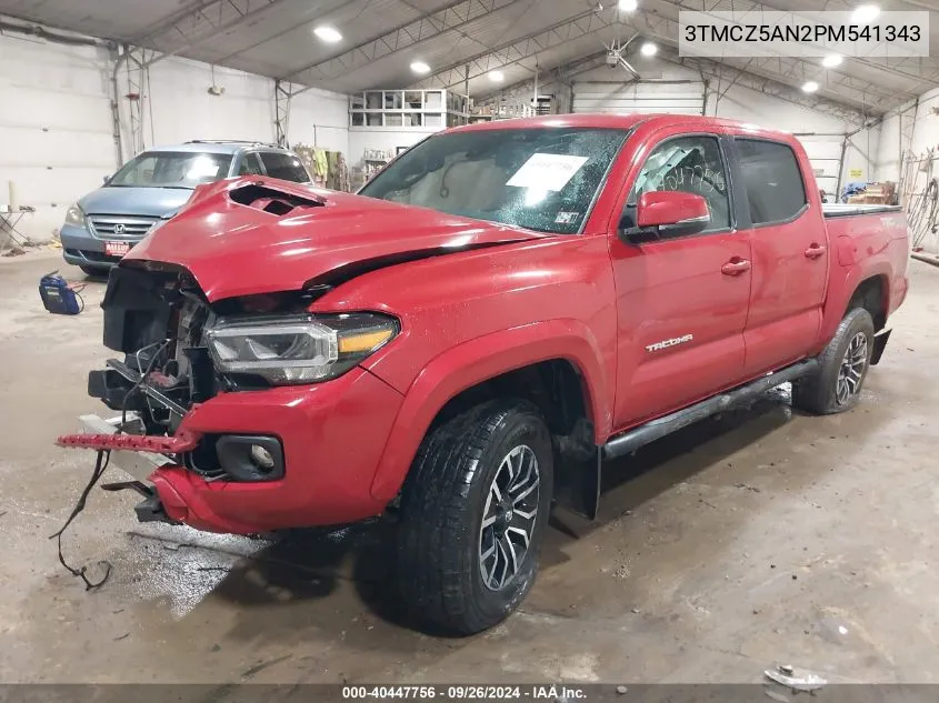 2023 Toyota Tacoma Trd Sport VIN: 3TMCZ5AN2PM541343 Lot: 40447756