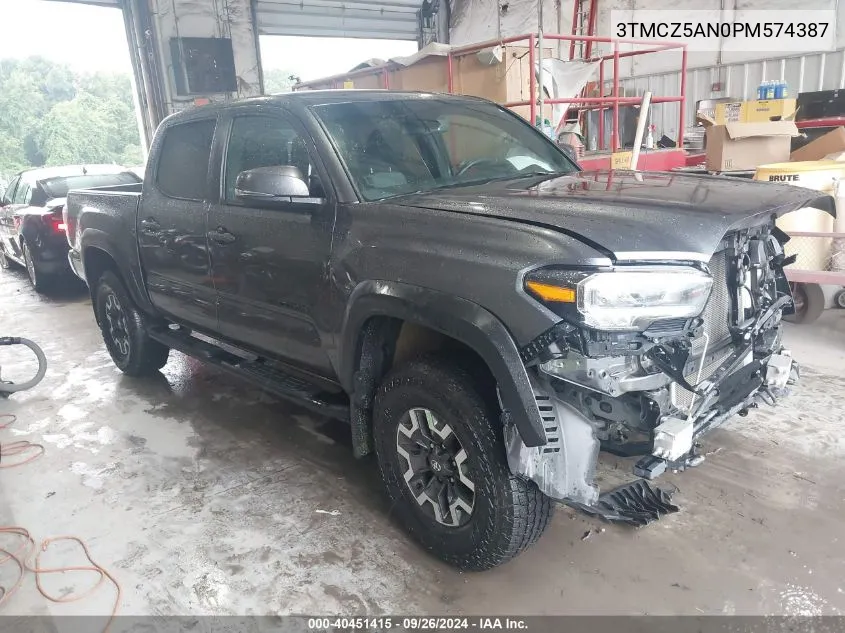 2023 Toyota Tacoma Trd Off Road VIN: 3TMCZ5AN0PM574387 Lot: 40451415