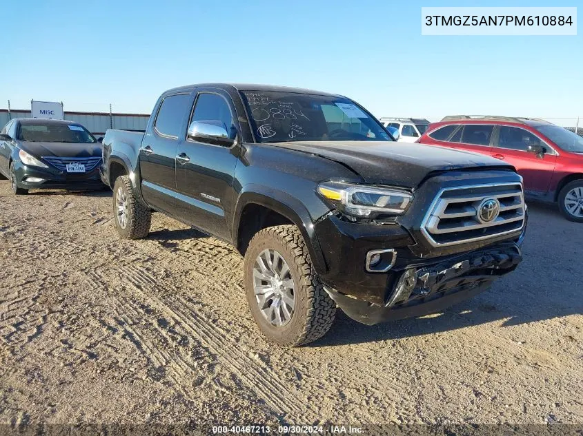 2023 Toyota Tacoma Double Cab/Ltd VIN: 3TMGZ5AN7PM610884 Lot: 40467213