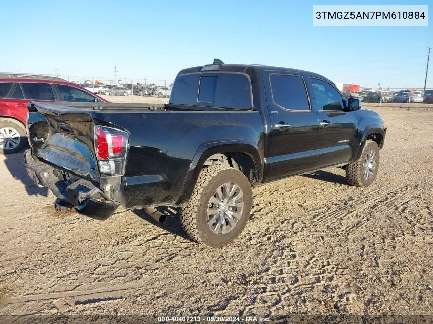 2023 Toyota Tacoma Double Cab/Ltd VIN: 3TMGZ5AN7PM610884 Lot: 40467213