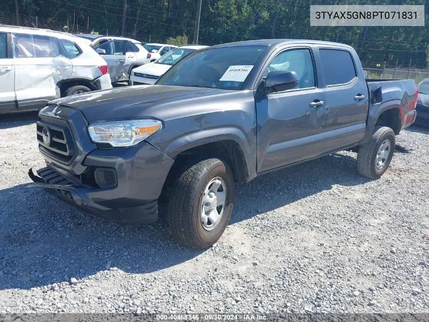 2023 Toyota Tacoma Sr VIN: 3TYAX5GN8PT071831 Lot: 40468346