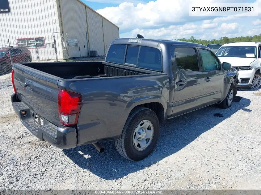 2023 Toyota Tacoma Sr VIN: 3TYAX5GN8PT071831 Lot: 40468346