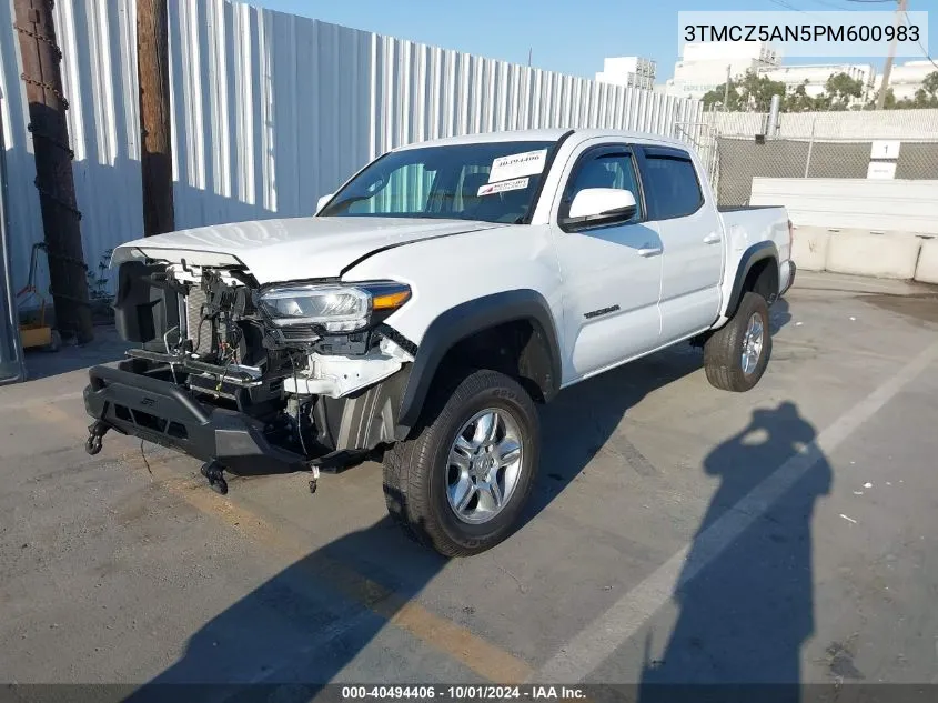 2023 Toyota Tacoma Trd Off Road VIN: 3TMCZ5AN5PM600983 Lot: 40494406