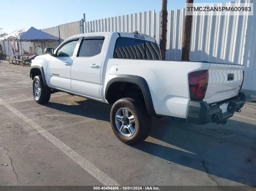 2023 Toyota Tacoma Trd Off Road VIN: 3TMCZ5AN5PM600983 Lot: 40494406