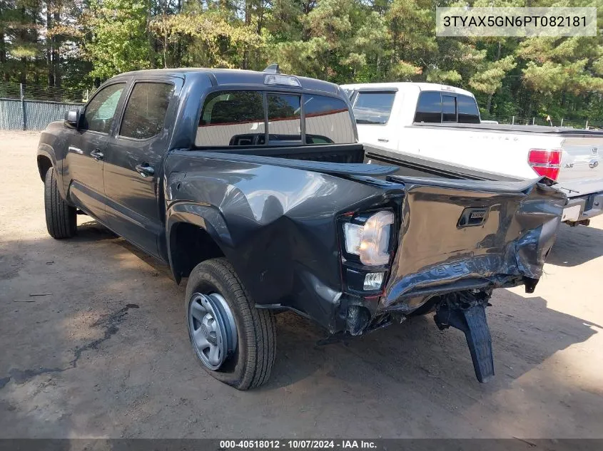 2023 Toyota Tacoma Double Cab/Sr/Sr5 VIN: 3TYAX5GN6PT082181 Lot: 40518012