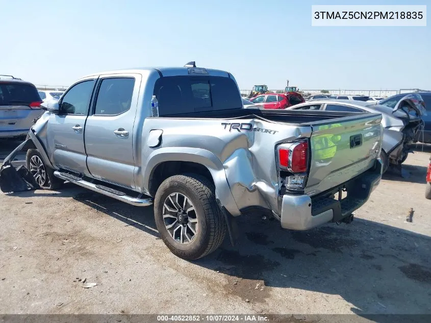 2023 Toyota Tacoma Trd Sport VIN: 3TMAZ5CN2PM218835 Lot: 40522852