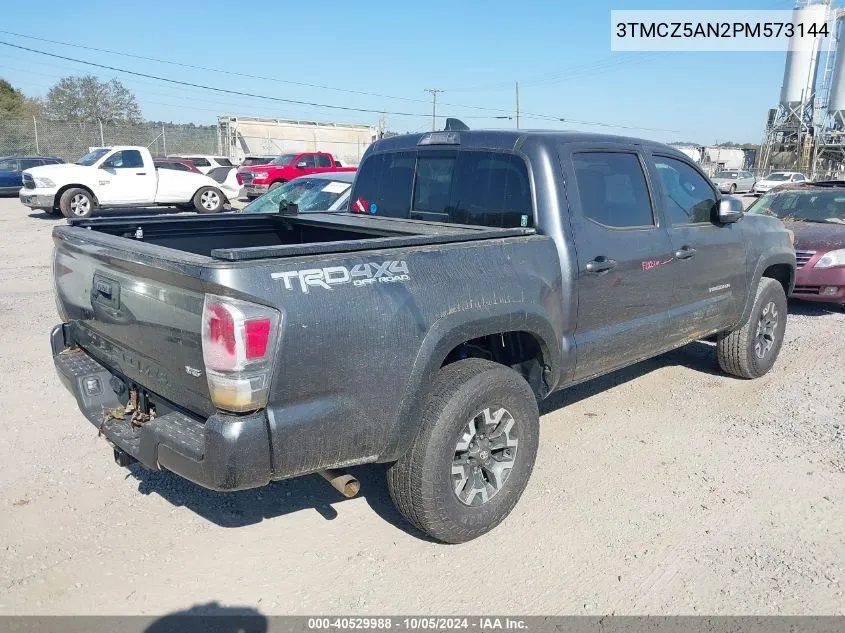 2023 Toyota Tacoma Double Cab/Sr/Sr5/Trail/Trd Sport/Trd Off Road/Trd Pro VIN: 3TMCZ5AN2PM573144 Lot: 40529988