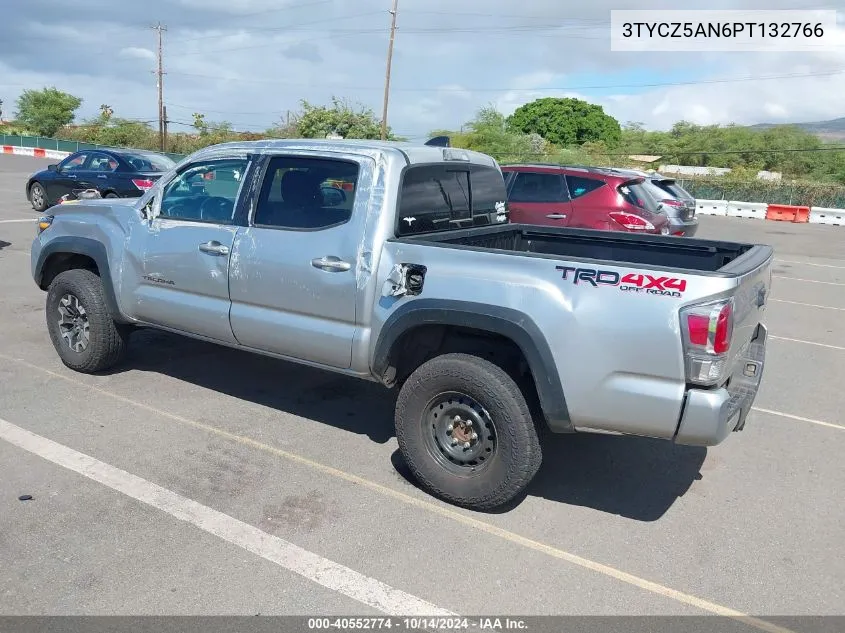 2023 Toyota Tacoma Sr V6/Sr5 V6/Trail Edition/Trd Off Road/Trd Pro/Trd Sport VIN: 3TYCZ5AN6PT132766 Lot: 40552774