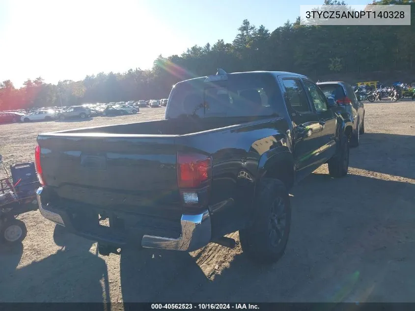 2023 Toyota Tacoma Sr5 V6 VIN: 3TYCZ5AN0PT140328 Lot: 40562523