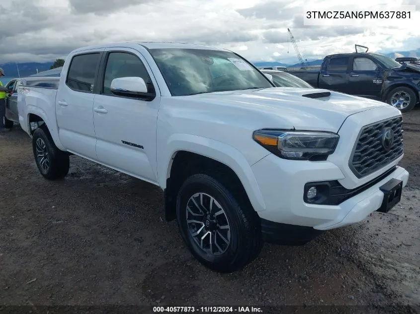 2023 Toyota Tacoma Trd Sport VIN: 3TMCZ5AN6PM637881 Lot: 40577873