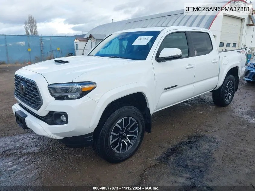 2023 Toyota Tacoma Trd Sport VIN: 3TMCZ5AN6PM637881 Lot: 40577873