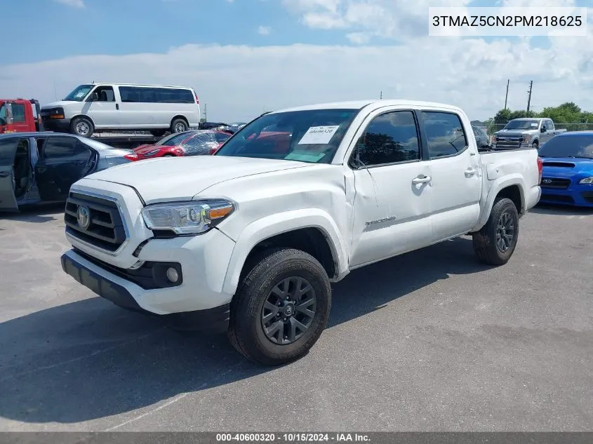 2023 Toyota Tacoma Sr5 V6 VIN: 3TMAZ5CN2PM218625 Lot: 40600320