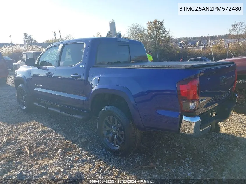 2023 Toyota Tacoma Double Cab/Sr/Sr5/Trail/Trd Sport/Trd Off Road/Trd Pro VIN: 3TMCZ5AN2PM572480 Lot: 40642255