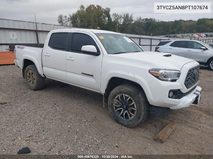 2023 Toyota Tacoma Trd Sport VIN: 3TYCZ5AN8PT107674 Lot: 40676320