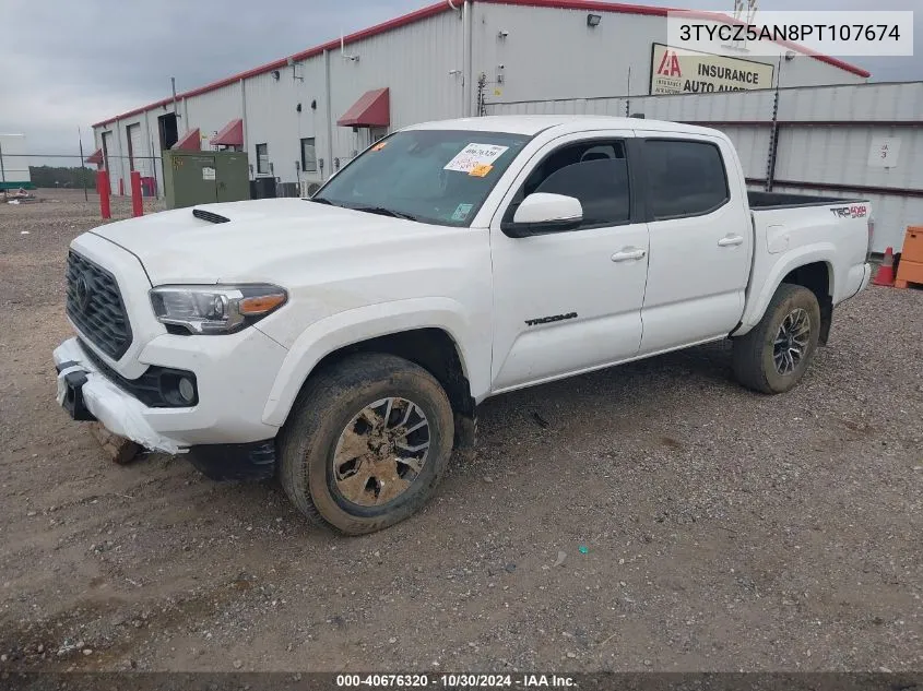 2023 Toyota Tacoma Trd Sport VIN: 3TYCZ5AN8PT107674 Lot: 40676320