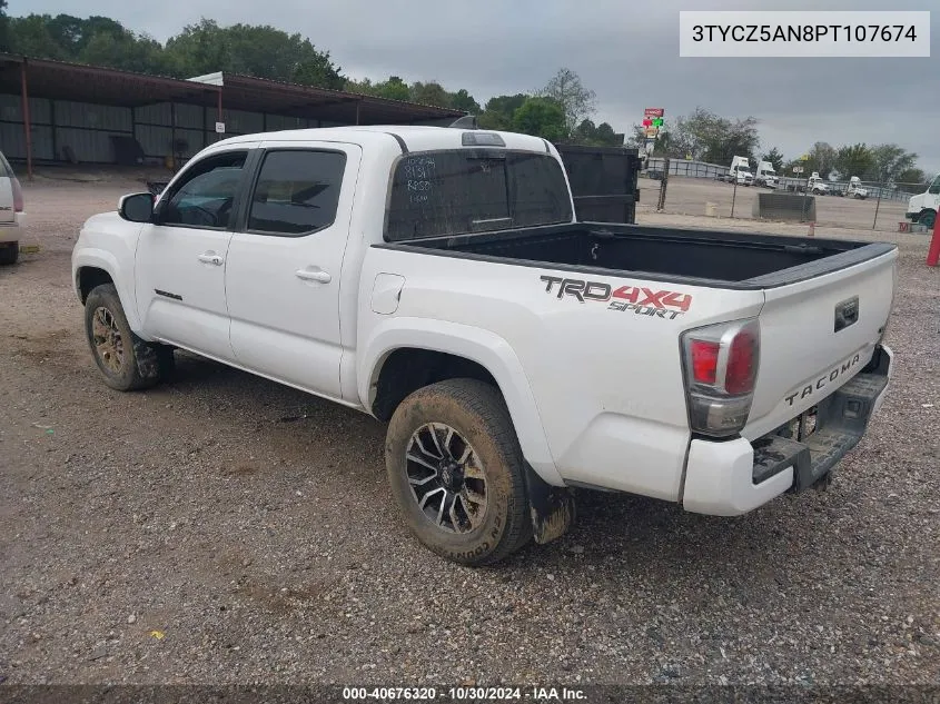 2023 Toyota Tacoma Trd Sport VIN: 3TYCZ5AN8PT107674 Lot: 40676320