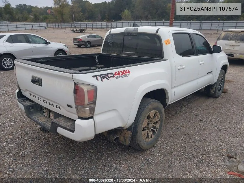 2023 Toyota Tacoma Trd Sport VIN: 3TYCZ5AN8PT107674 Lot: 40676320