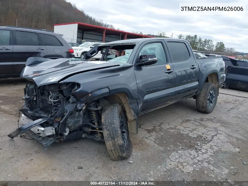 2023 Toyota Tacoma Trd Off Road VIN: 3TMCZ5AN4PM626006 Lot: 40722154