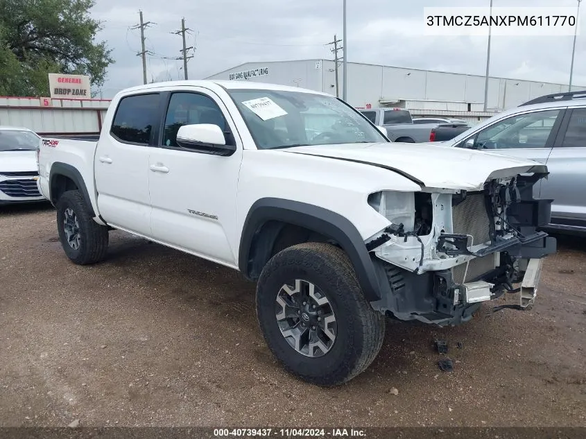 2023 Toyota Tacoma Trd Off Road VIN: 3TMCZ5ANXPM611770 Lot: 40739437