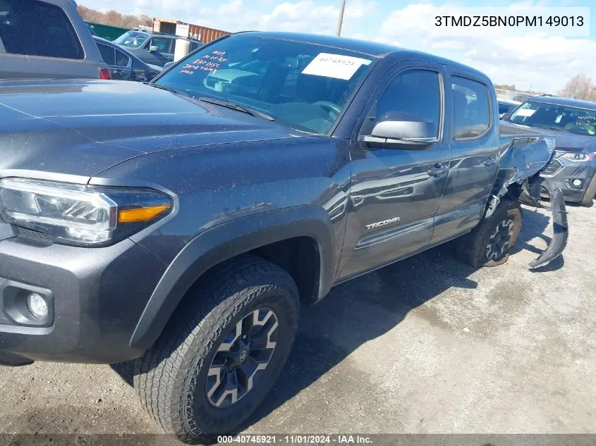 2023 Toyota Tacoma Trd Off Road VIN: 3TMDZ5BN0PM149013 Lot: 40745921