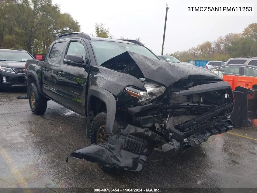 2023 Toyota Tacoma Trail Edition VIN: 3TMCZ5AN1PM611253 Lot: 40755454