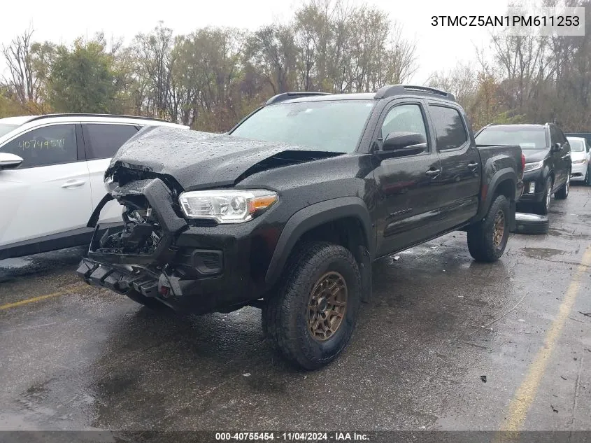 2023 Toyota Tacoma Trail Edition VIN: 3TMCZ5AN1PM611253 Lot: 40755454