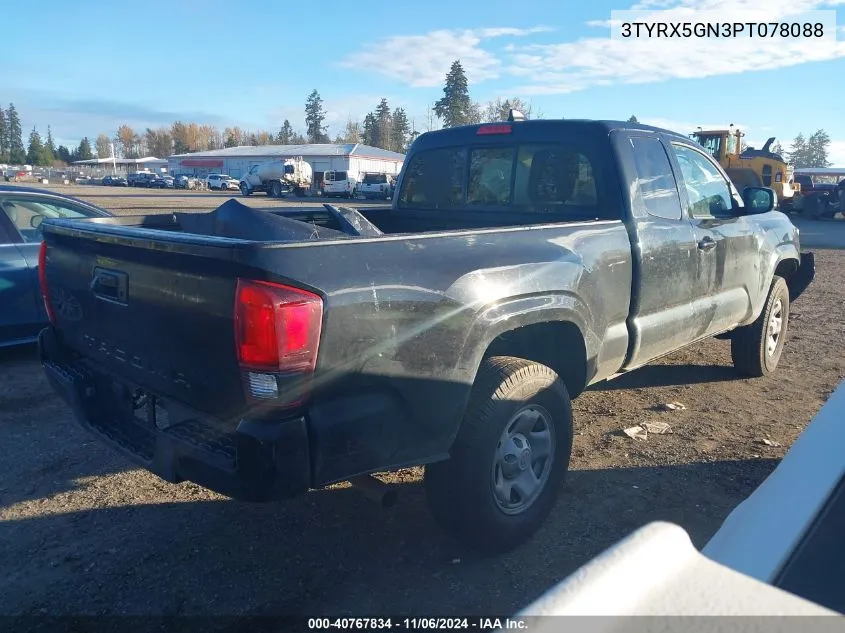 2023 Toyota Tacoma Sr VIN: 3TYRX5GN3PT078088 Lot: 40767834