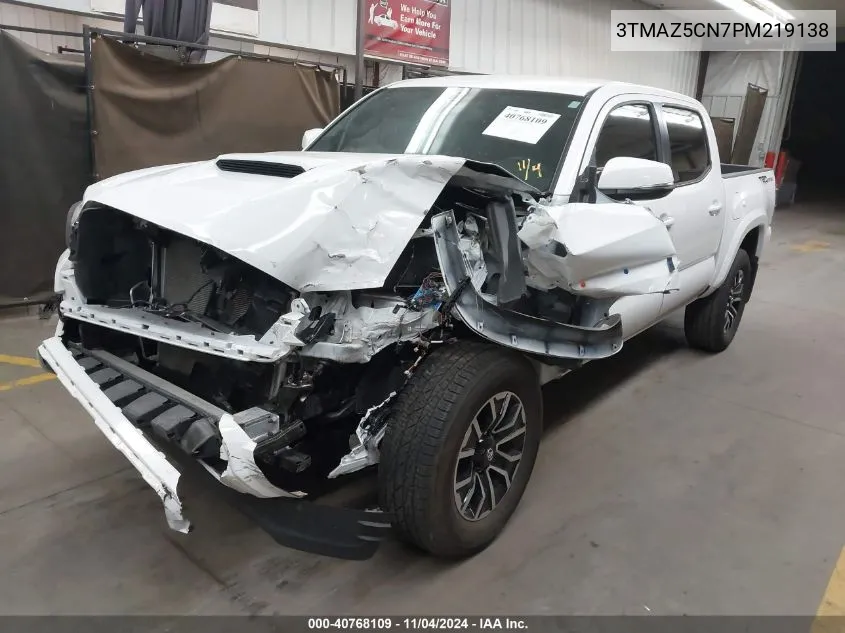 2023 Toyota Tacoma Trd Sport VIN: 3TMAZ5CN7PM219138 Lot: 40768109