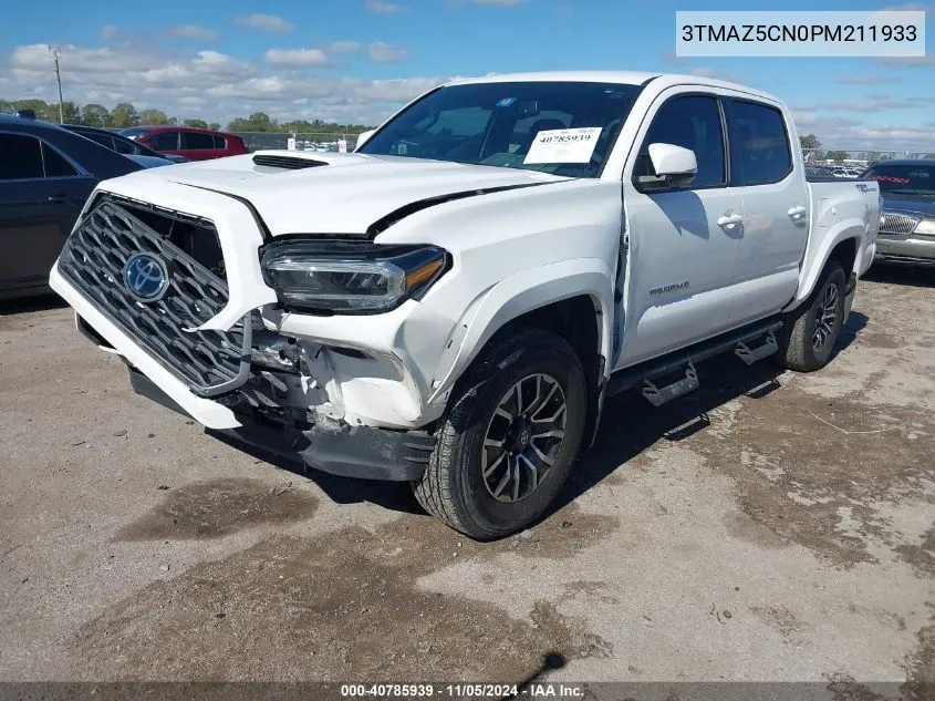 2023 Toyota Tacoma Trd Sport VIN: 3TMAZ5CN0PM211933 Lot: 40785939