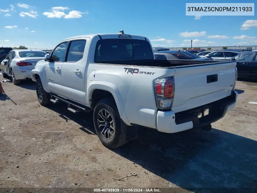 2023 Toyota Tacoma Trd Sport VIN: 3TMAZ5CN0PM211933 Lot: 40785939