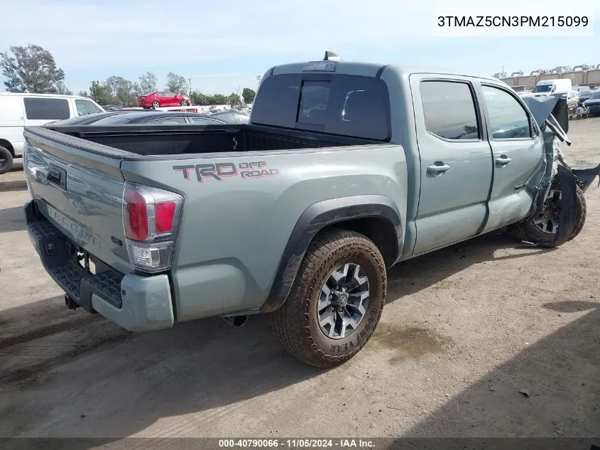 2023 Toyota Tacoma Trd Off Road VIN: 3TMAZ5CN3PM215099 Lot: 40790066