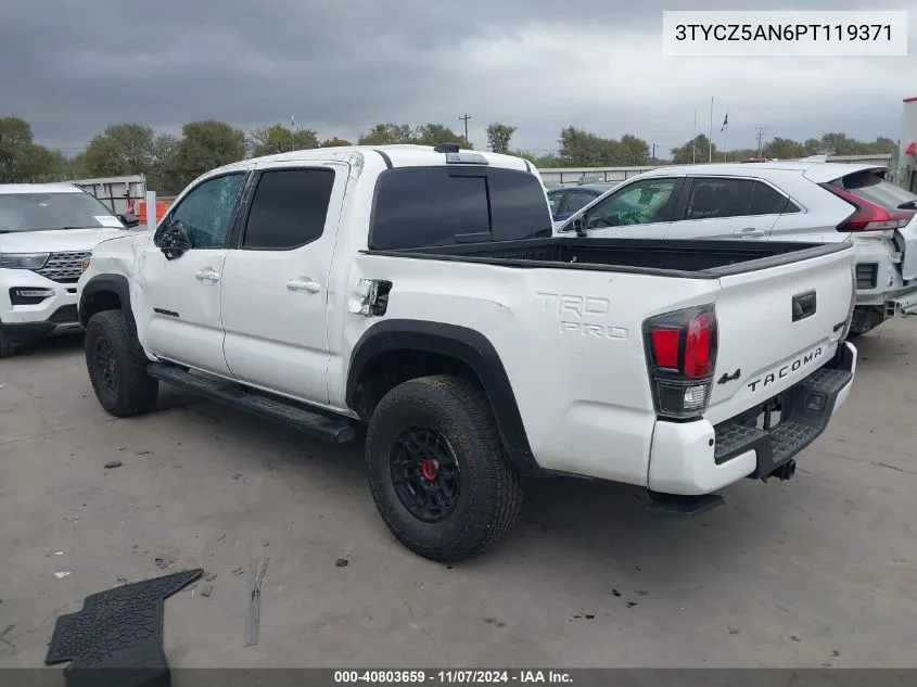 2023 Toyota Tacoma Trd Pro VIN: 3TYCZ5AN6PT119371 Lot: 40803659