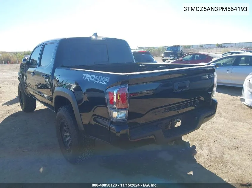 2023 Toyota Tacoma Trd Off Road VIN: 3TMCZ5AN3PM564193 Lot: 40850120