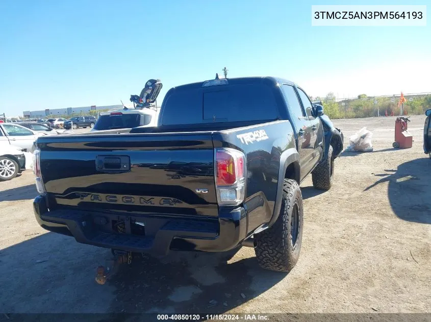 2023 Toyota Tacoma Trd Off Road VIN: 3TMCZ5AN3PM564193 Lot: 40850120