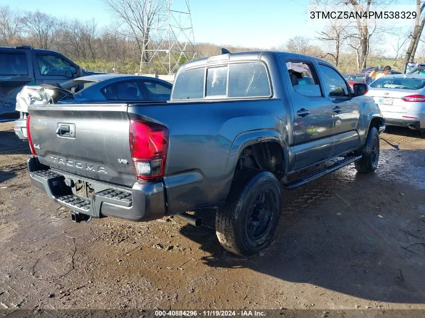 2023 Toyota Tacoma Sr V6 VIN: 3TMCZ5AN4PM538329 Lot: 40884296