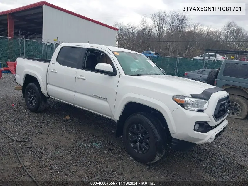 2023 Toyota Tacoma Sr5 VIN: 3TYAX5GN1PT081701 Lot: 40887556