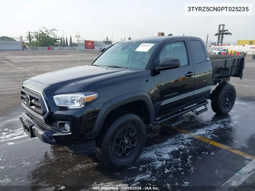 2023 Toyota Tacoma Sr5 V6 VIN: 3TYRZ5CN0PT025235 Lot: 40905075