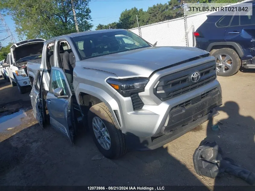 2024 Toyota Tacoma VIN: 3TYLB5JN1RT021842 Lot: 12073986