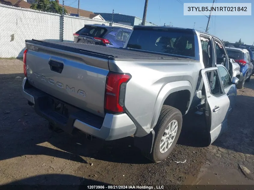 2024 Toyota Tacoma VIN: 3TYLB5JN1RT021842 Lot: 12073986