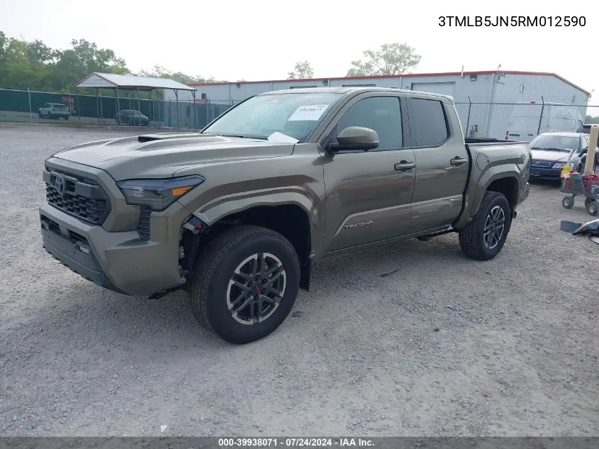 2024 Toyota Tacoma Trd Sport VIN: 3TMLB5JN5RM012590 Lot: 39938071