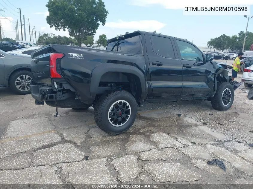 2024 Toyota Tacoma Trd Off Road VIN: 3TMLB5JN0RM010598 Lot: 39967618