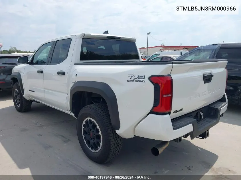 2024 Toyota Tacoma Trd Off Road VIN: 3TMLB5JN8RM000966 Lot: 40197946