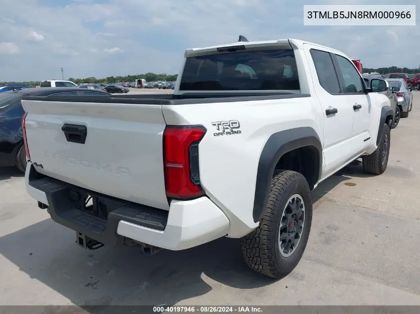 2024 Toyota Tacoma Trd Off Road VIN: 3TMLB5JN8RM000966 Lot: 40197946