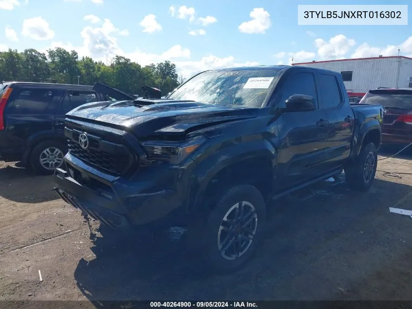 2024 Toyota Tacoma Trd Sport VIN: 3TYLB5JNXRT016302 Lot: 40264900