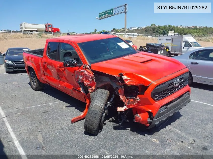 2024 Toyota Tacoma Trd Sport VIN: 3TYLB5JN7RT029282 Lot: 40282956